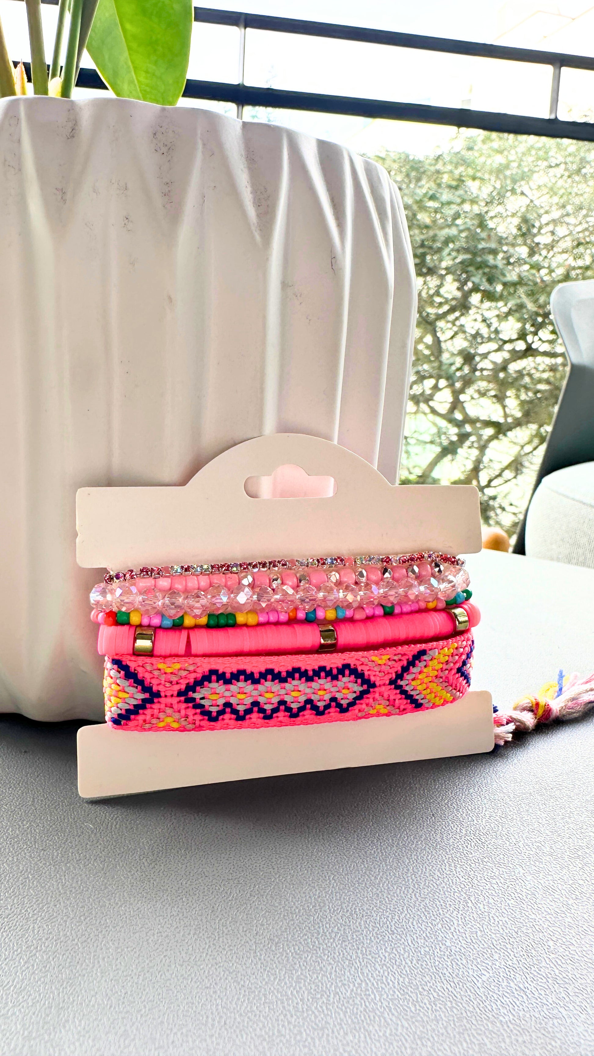Pulsera Telar Rosada 6