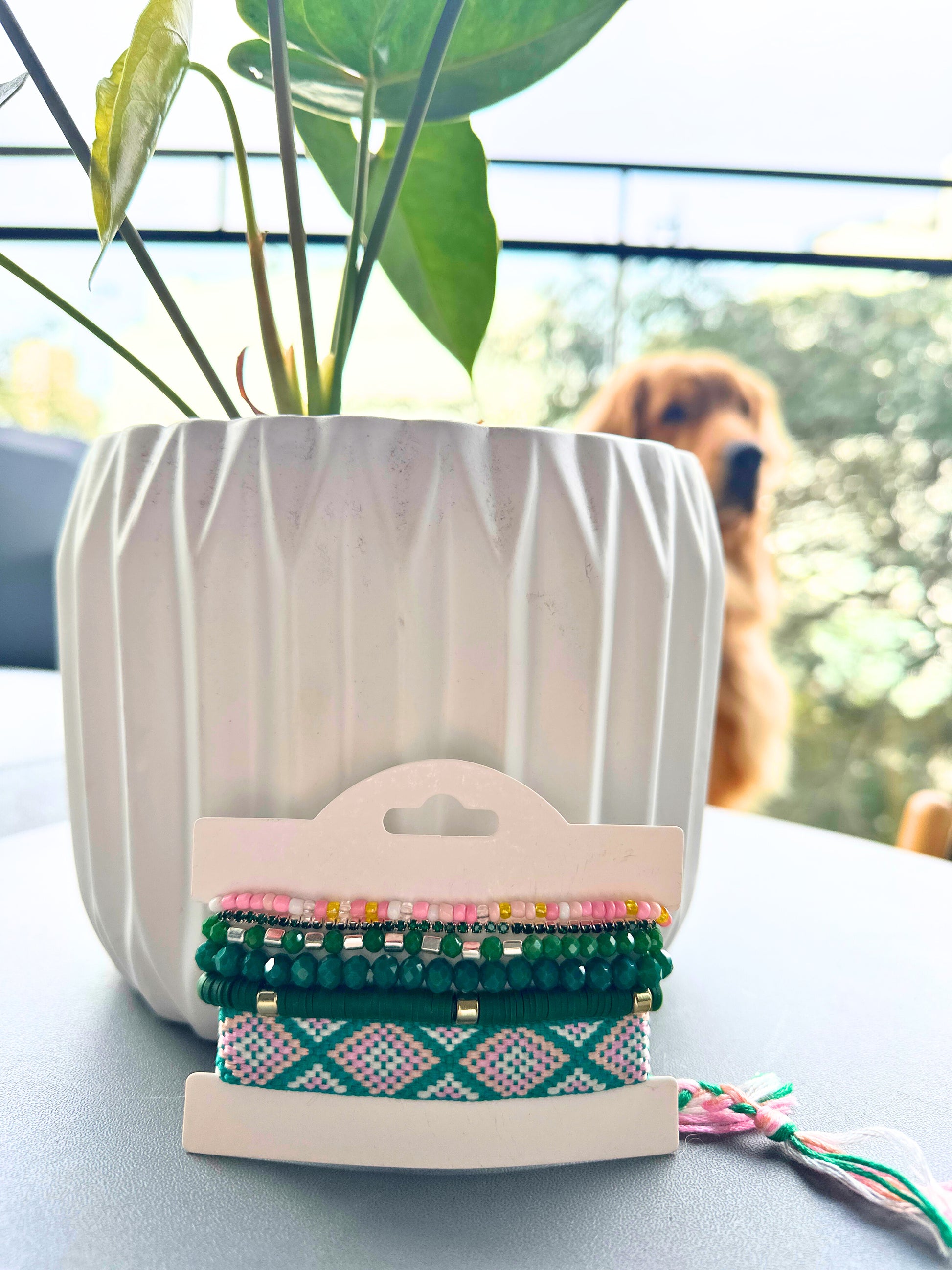 Pulsera Telar Verde 3