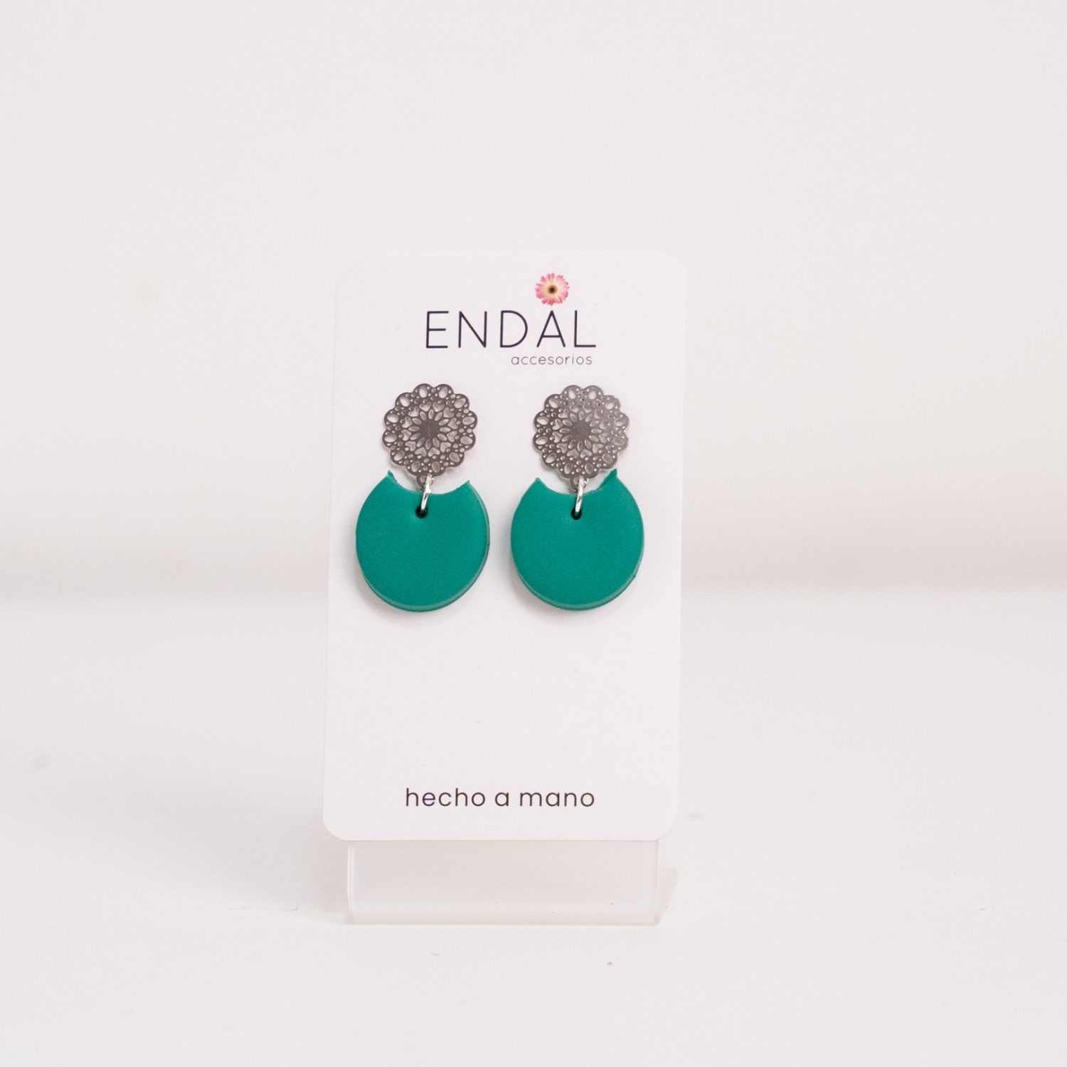 Aretes Luna verde esme