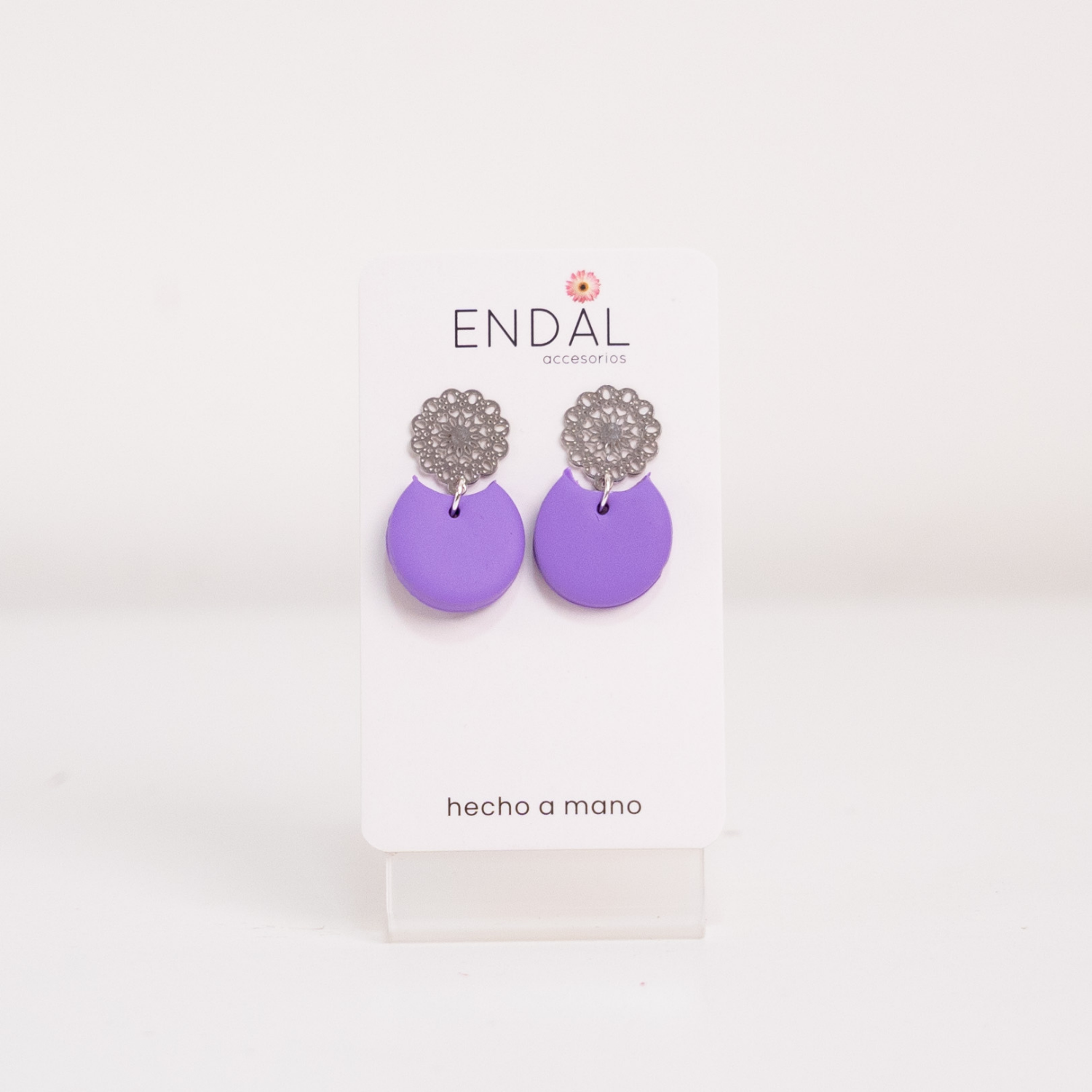 Aretes Luna lila