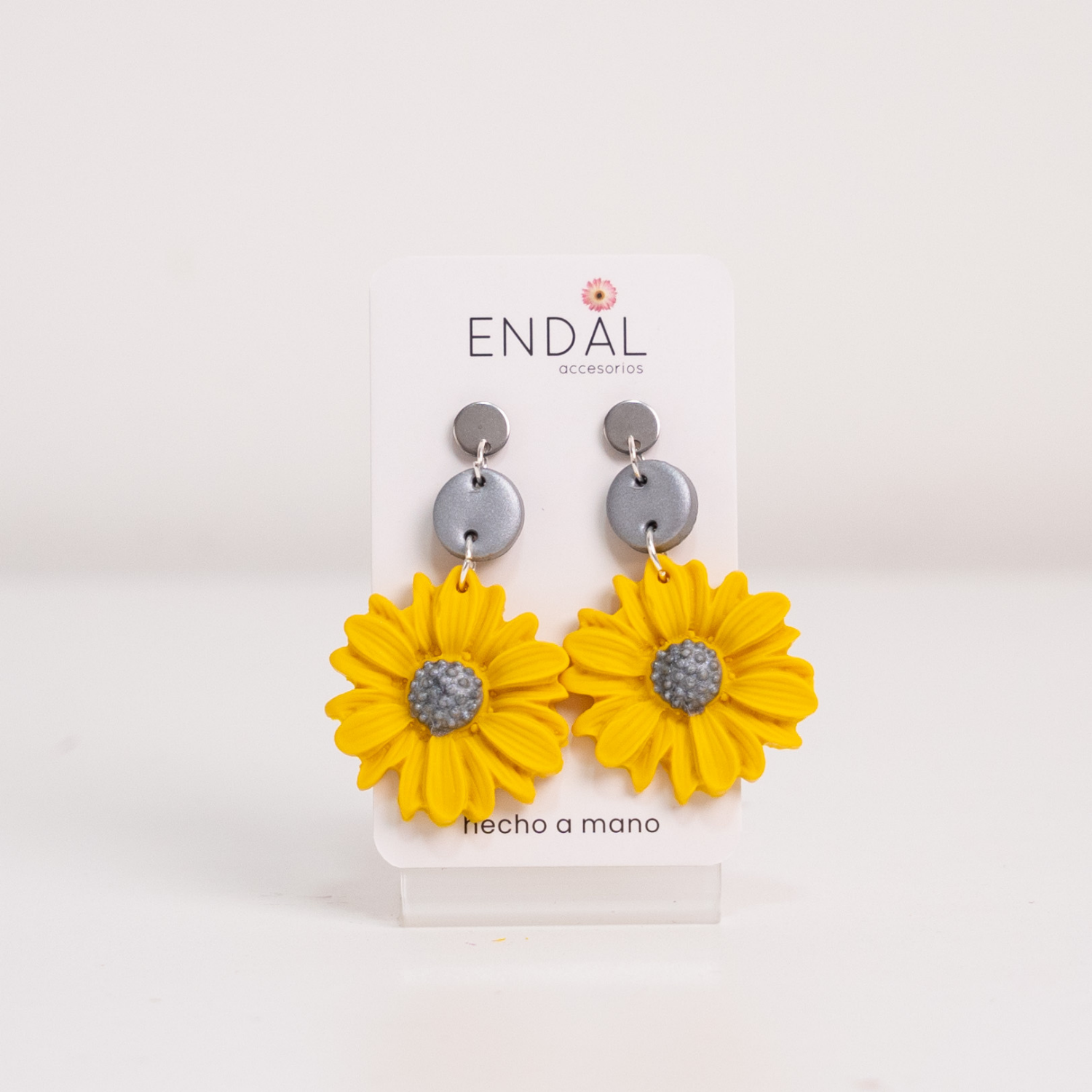 Aretes Girasol amarillo