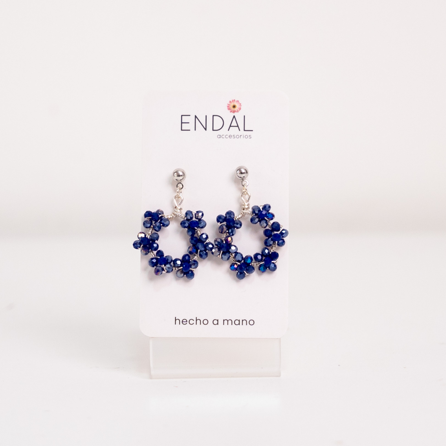 Aretes Nina Azul con plateado