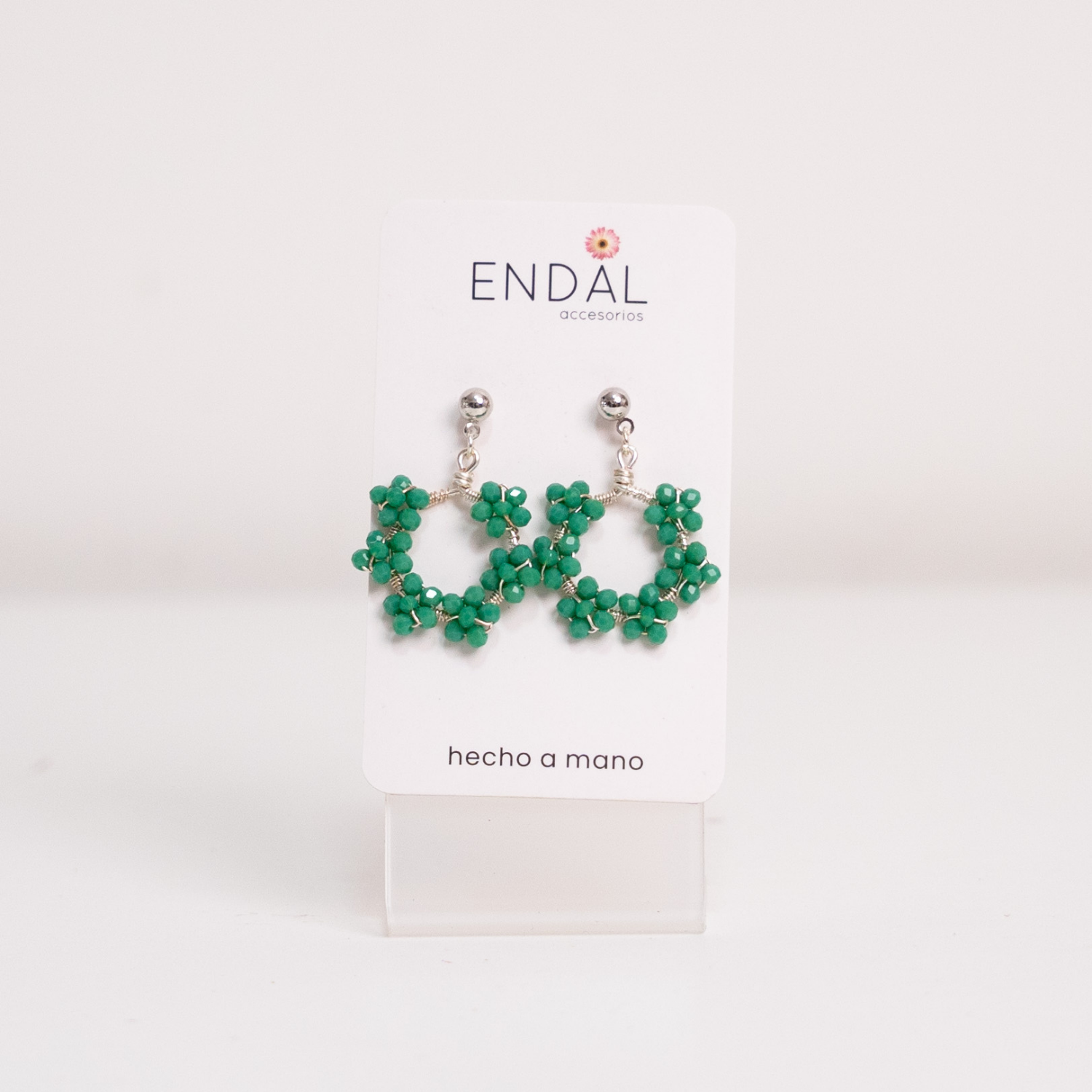 Aretes Nina esmeralda