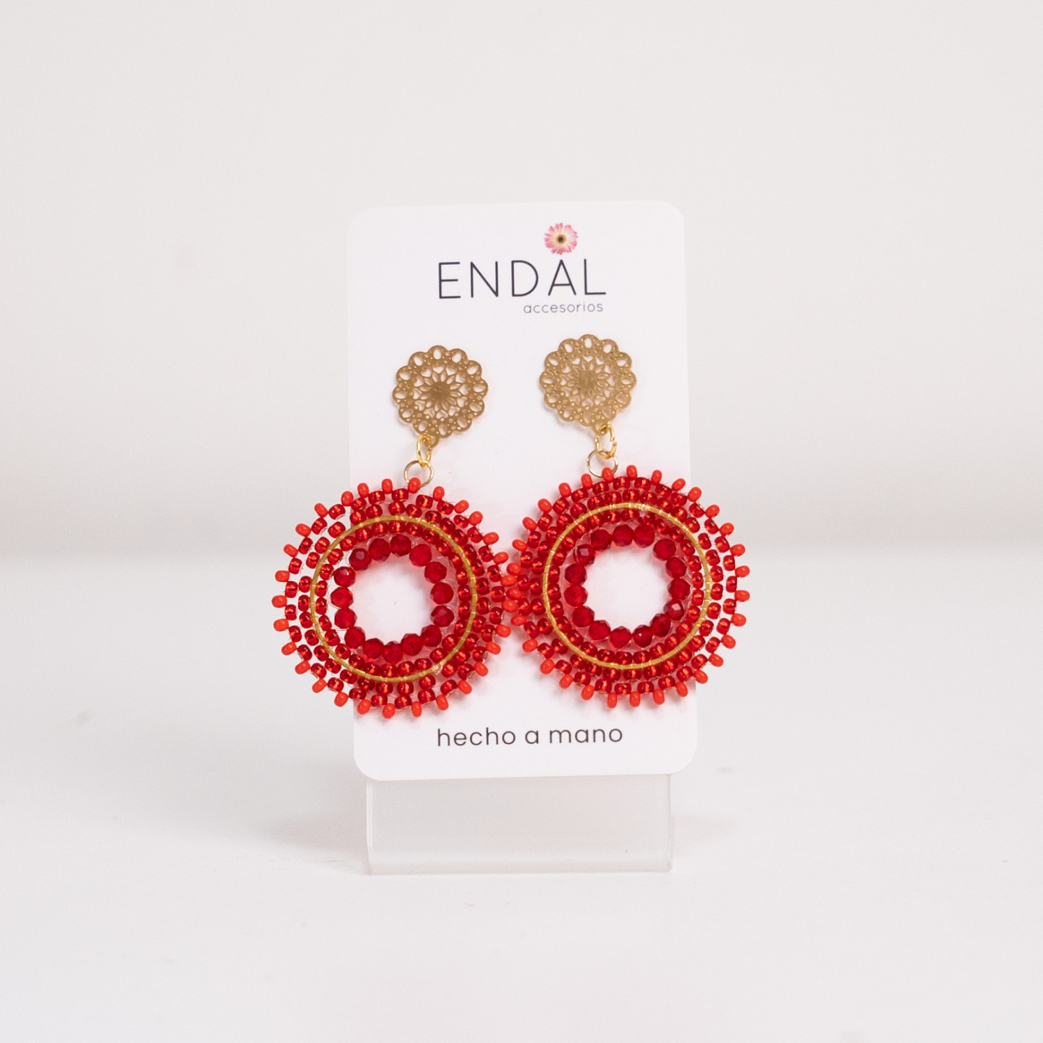Aretes Daya Rojo