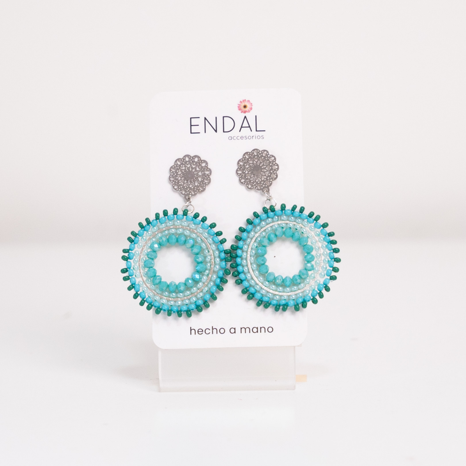 Aretes Daya Turquesa