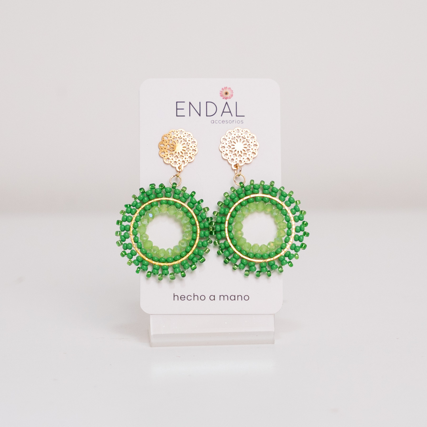 Aretes Daya Verde