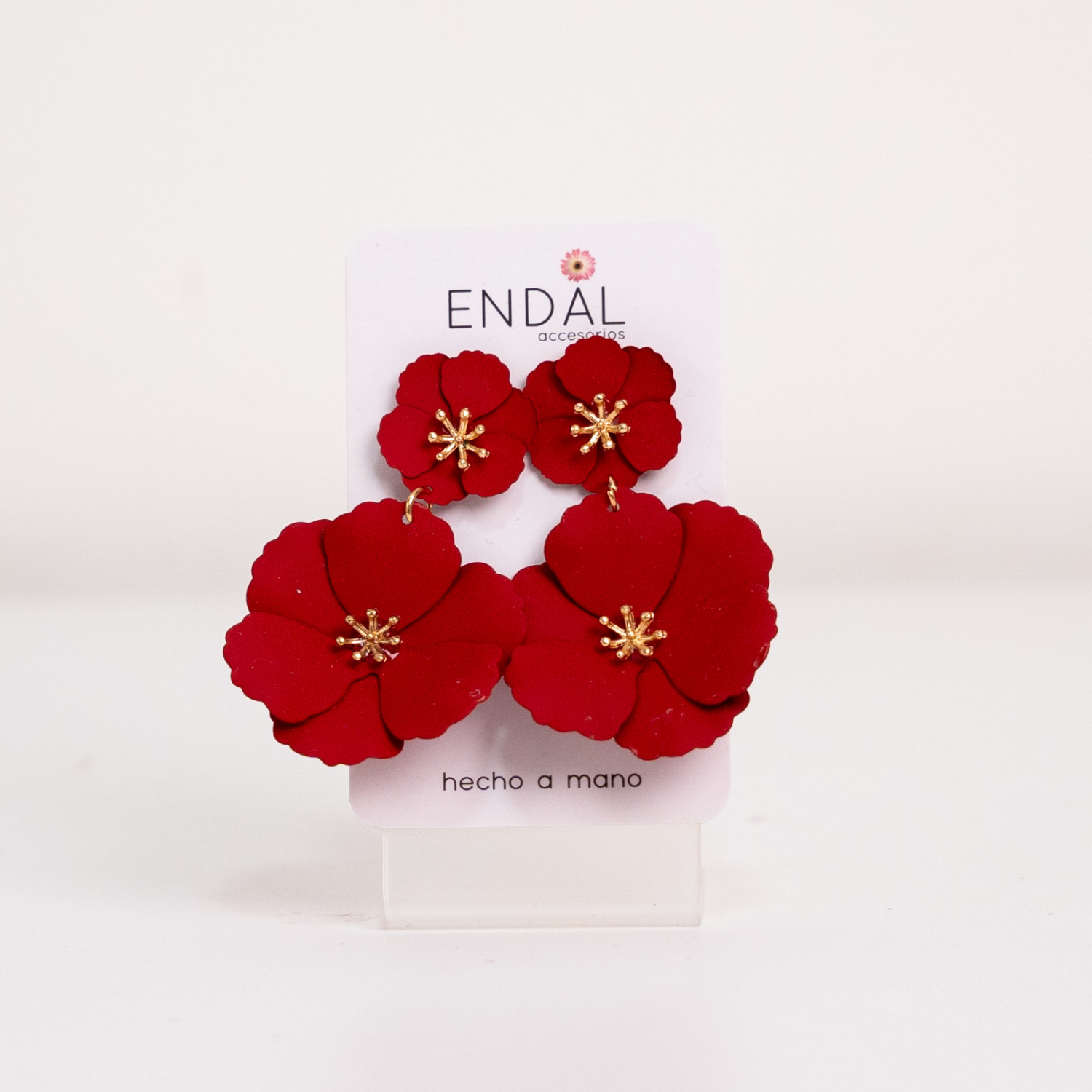 Aretes Iris rojo