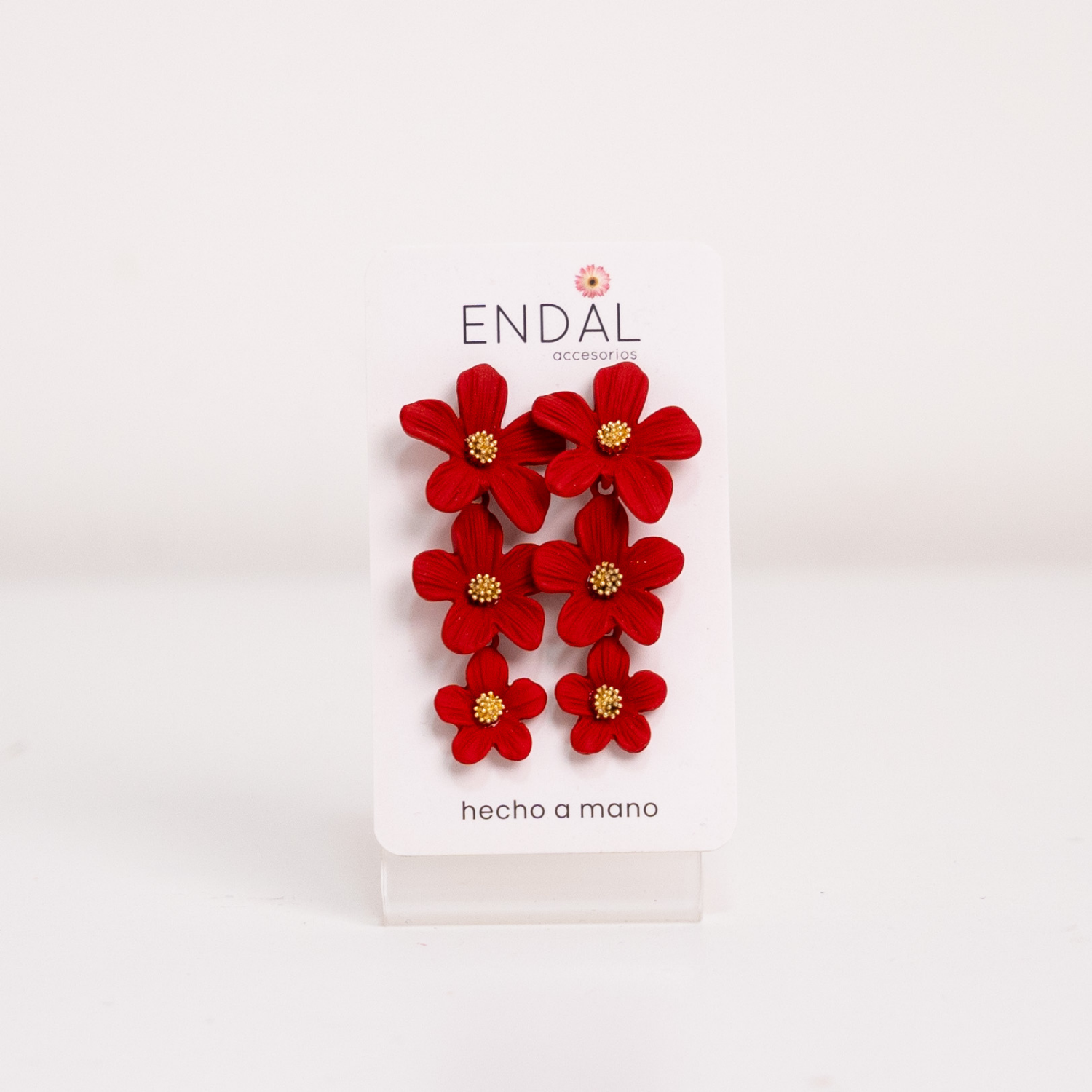 Arete Tesa Rojo