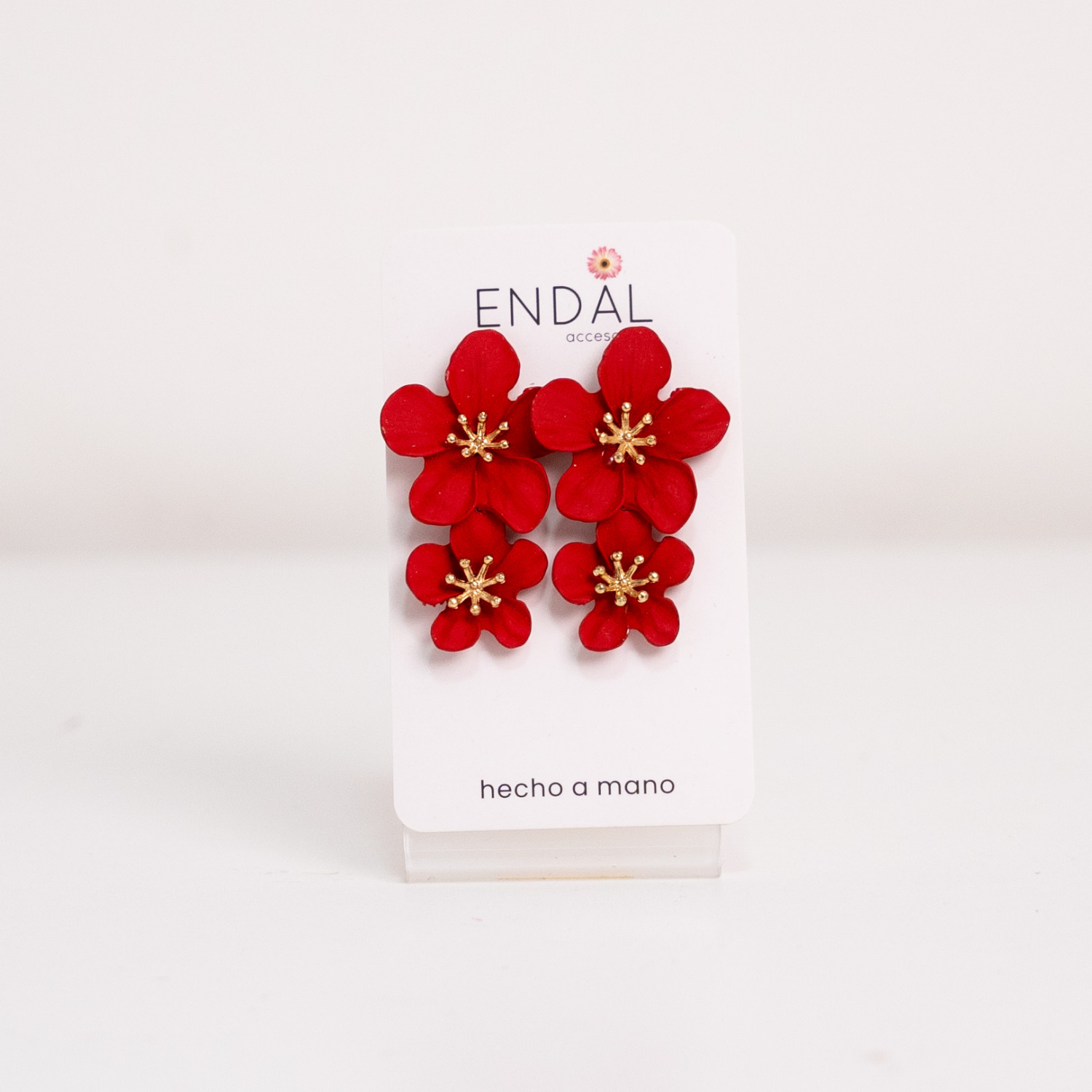 Arete Leni Rojo