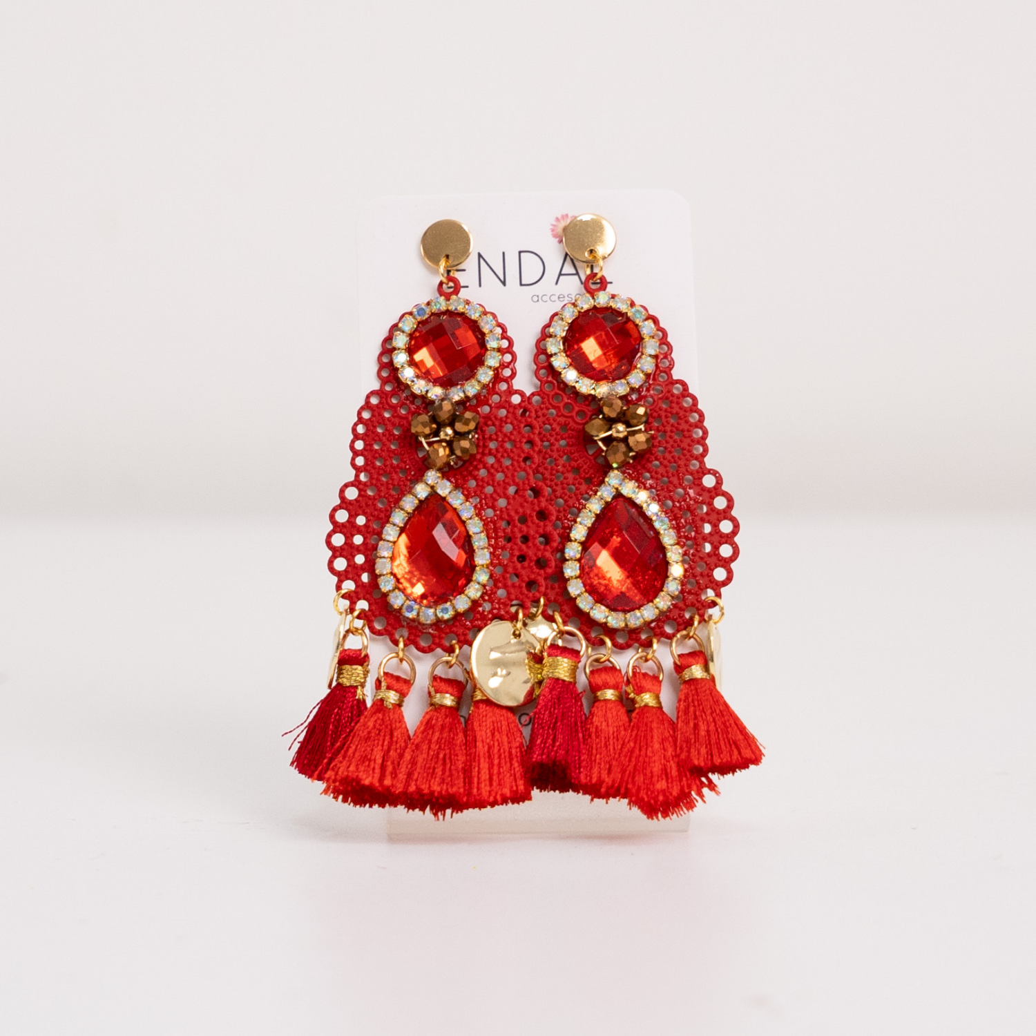Arete Kena Rojo 2