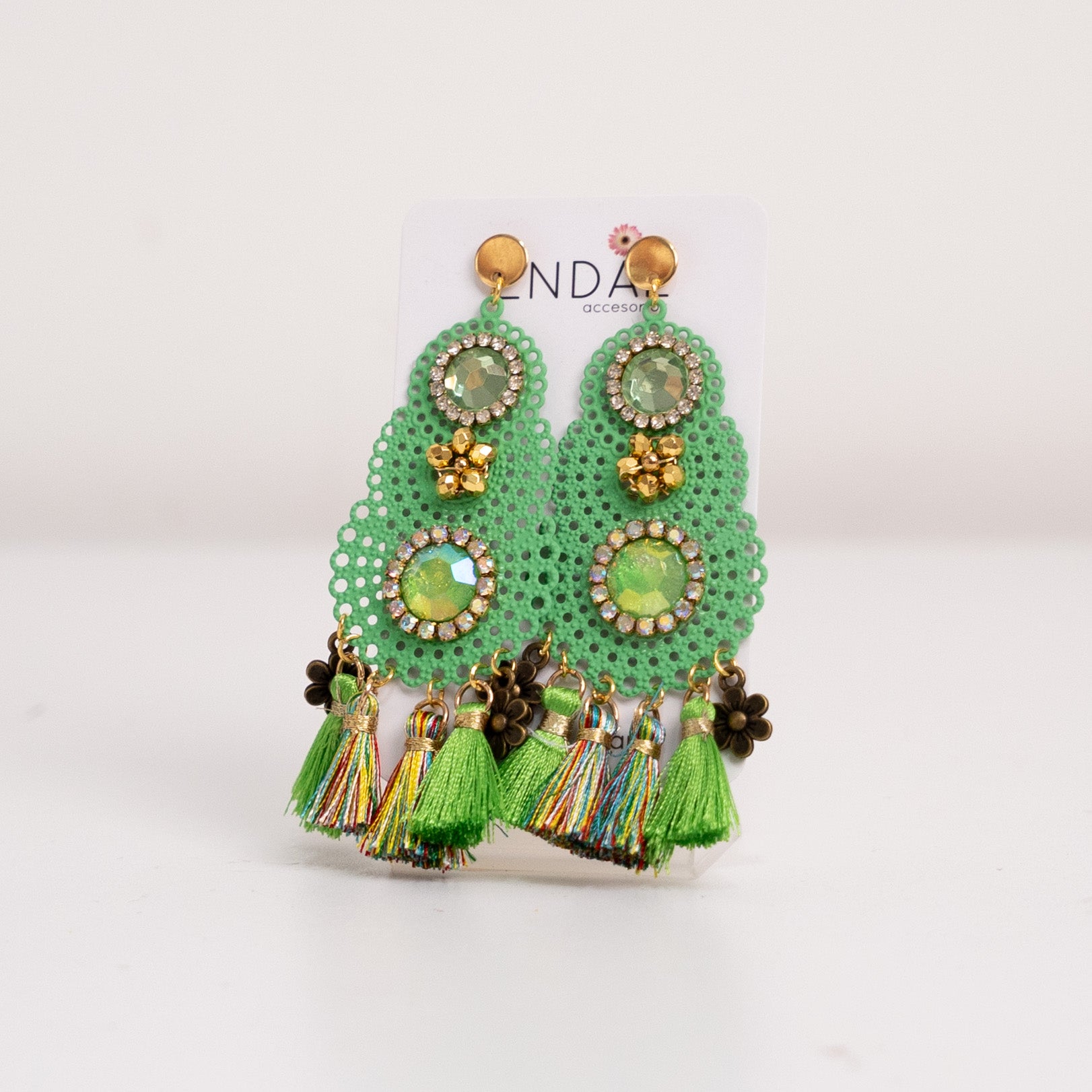 Arete Kena Verde claro 1