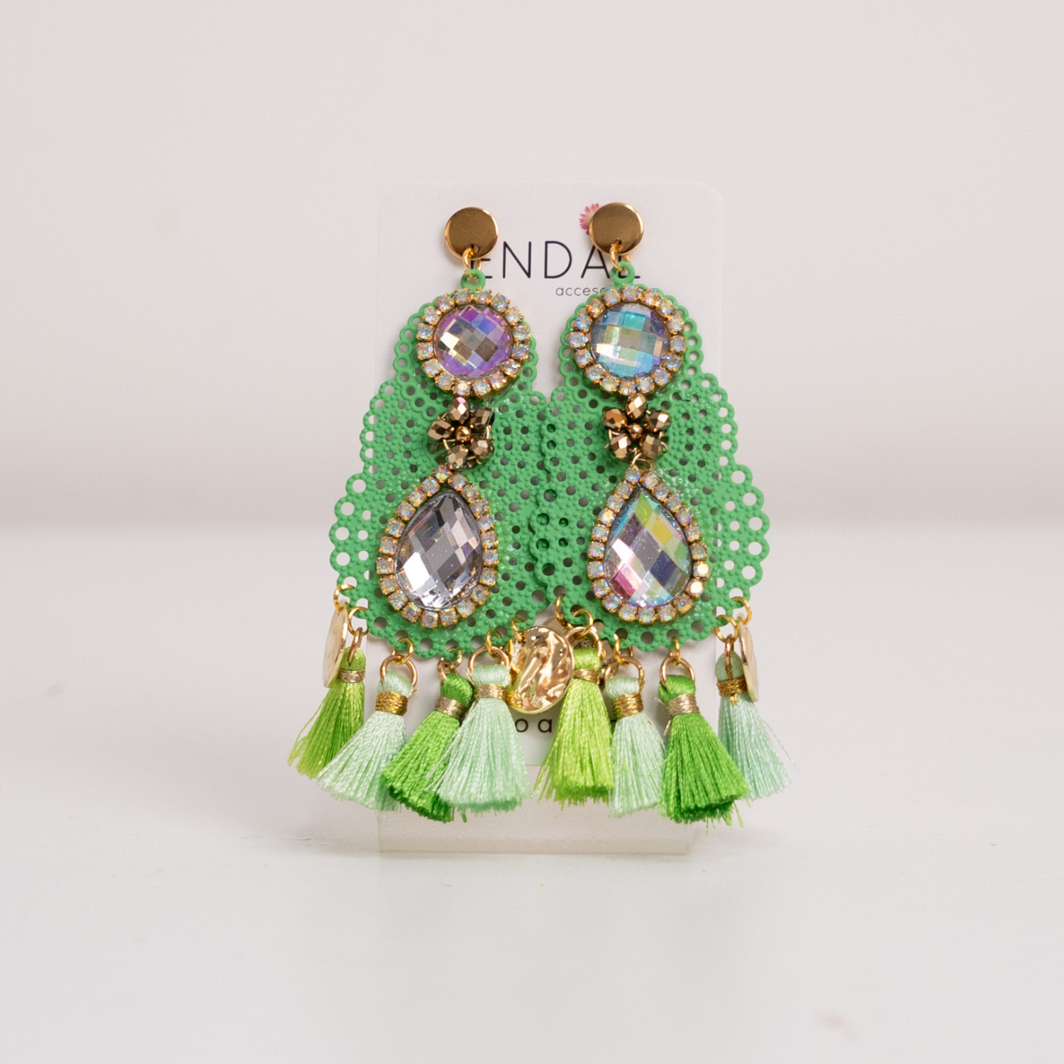 Arete Kena Verde claro 2