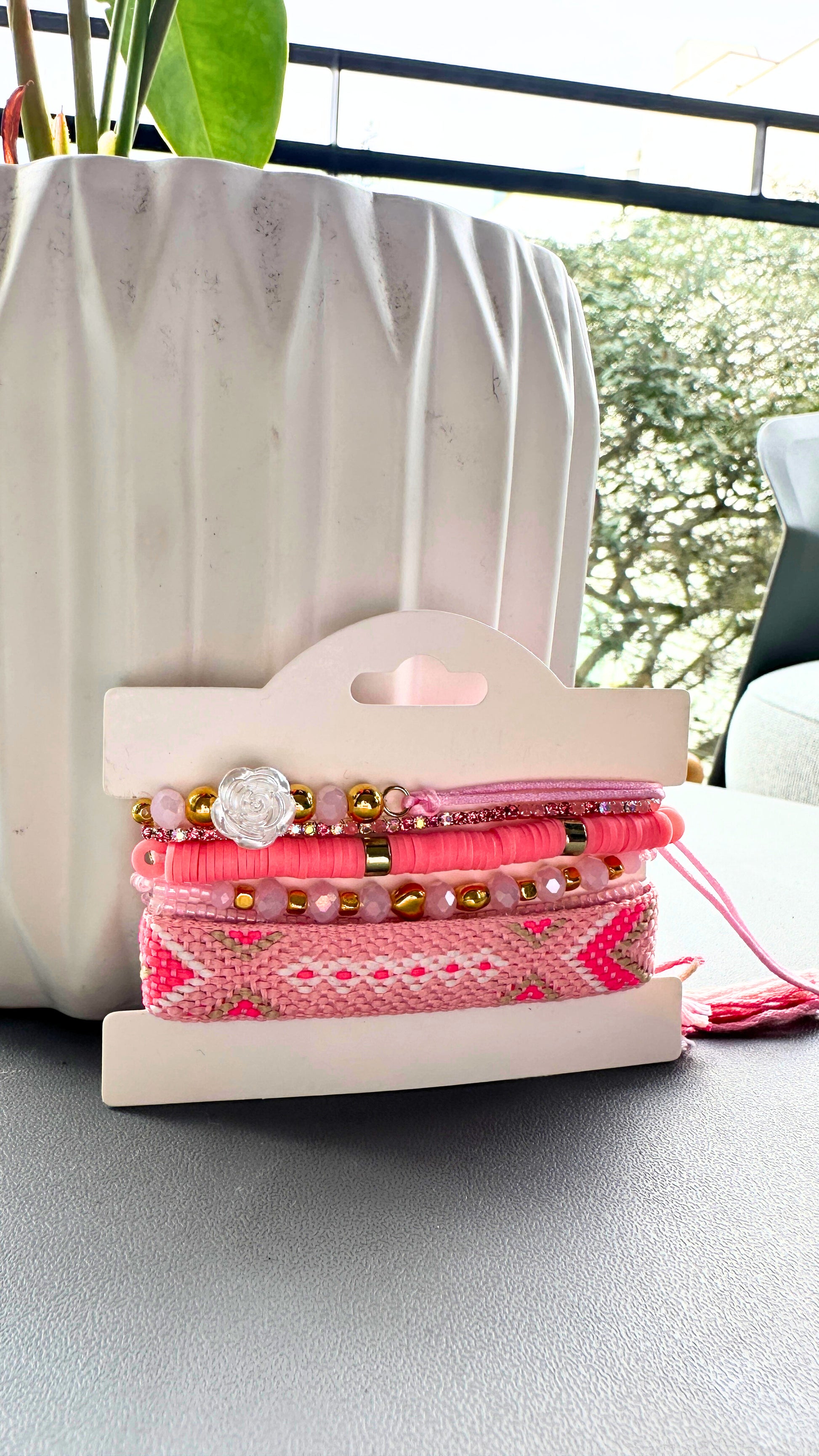 Pulsera Telar Rosada 4