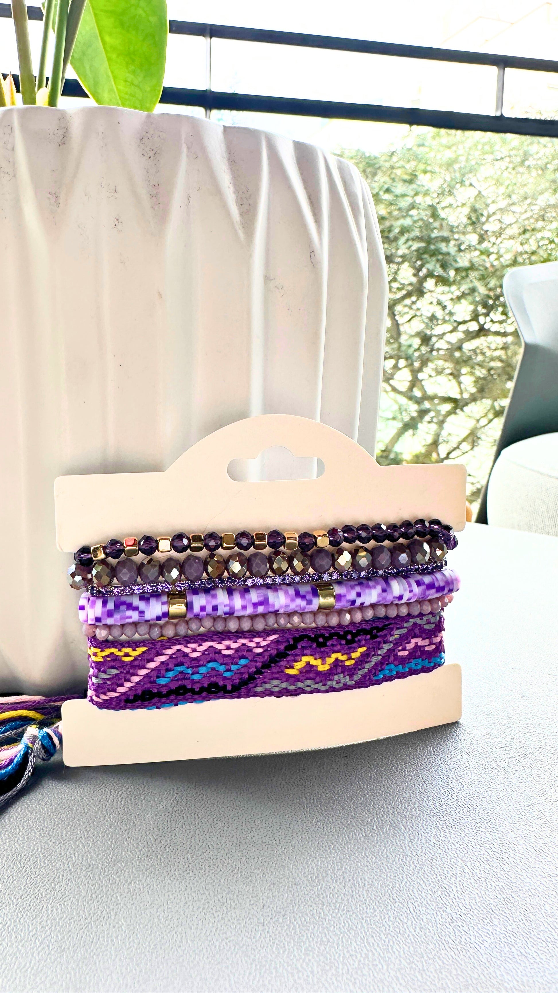 Pulsera Telar Morada 1